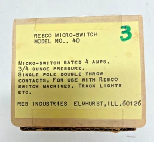 Model Train Micro-switch/Use with Rebco switch machines, track lights, etc. (3) - Picture 1 of 6