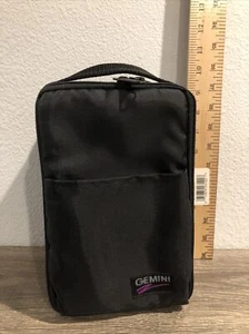 Vintage GEMINI 12 CD Carrying Case Black Nylon Strap Storage Logic 1993 USA - Bild 1 von 6