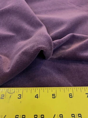 6.25 yds Carnegie Infinity Plush Classic Purple German Velvet Upholstery Fabric - Image 1 of 4