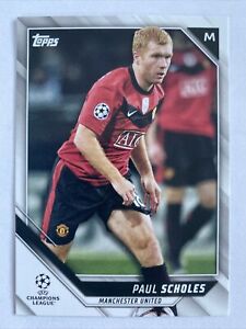 2021-22 Topps UEFA PAUL SCHOLES VARIATION SP Manchester United READ