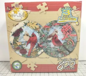 "Visions Of Red" Double Circle Jigsaw Puzzle 800 Piece Serendipity 55003 New. - Picture 1 of 6