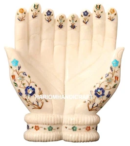 10"x8'' Marble Elegant Hand Design Fruit Bowl Inlay Serving Marquetry Gifts M268 - Imagen 1 de 4