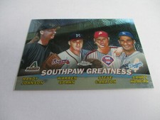 2001 Topps Chrome Southpaw Greatness R. Johnson Spahn Carlton Koufax  Card #TC17