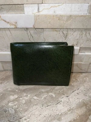 VTG Men's Swank Fashion Green Leather Wallet - Image 1 of 4