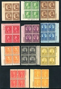 Scott 631 / 642 OG MNH, 633 MH US 1926 Plate Blocks 633 MH SCV $290+ - Picture 1 of 1