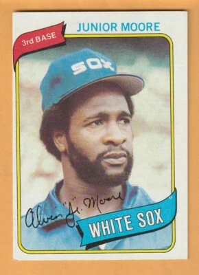 Junior Moore Chicago White Sox 1980 Topps #186 Richmond California 12Z - Image 1 of 2