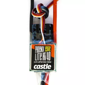 Castle Creations PHOENIX EDGE LITE HV 40 AMP ESC 12S / 50.4V, NO BEC 010-0116-00 - Picture 1 of 1