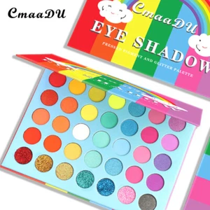 35 Color Glitter Eyeshadow Pallet Sequin Natural Professional Eye Shadow Palette - Picture 1 of 6