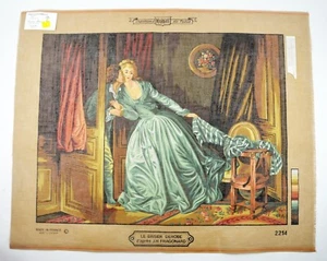 Tapiz de jean Honoré Fragonard colección Needlepoint The Stolen Kiss - Imagen 1 de 6