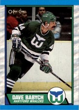 1989-90 O-PEE-CHEE DAVE BABYCH HARTFORD WHALERS #46