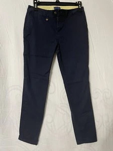 (2) Ralph Lauren Girls Size 16 Pants Blue School Straight Leg Flat Front - Picture 1 of 4