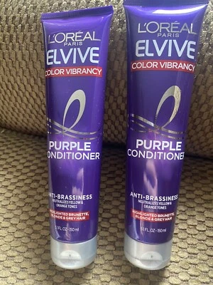 2 -L’Oréal Paris Elvive Color Vibrancy Anti-Brassiness Purple Conditioner 5.1 Oz - Image 1 of 3