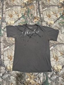 Vintage Y2K Grey Hurley T Shirt Surfwear Medium Streetwear - Bild 1 von 5