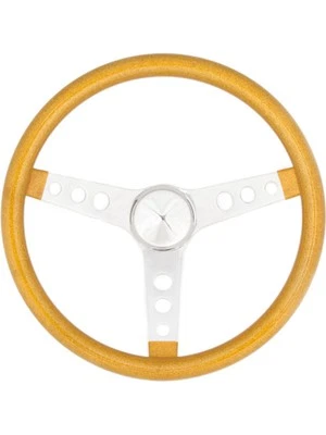 Grant Steering Wheel Metal Flake 15 in Diameter 3-Spoke Gold Metal Flake (8467) - Image 1 of 4