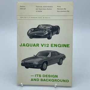 Jaguar V12 Engine Its Design & Background Booklet Book - Picture 1 of 8