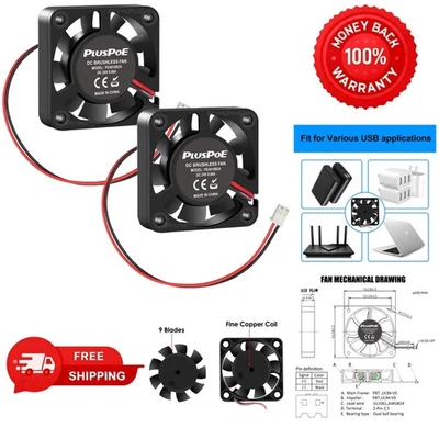Efficient 24V 40mm Cooling Fans for Ender 3 & More - Quiet Operation, 2-Pack - Image 1 of 4