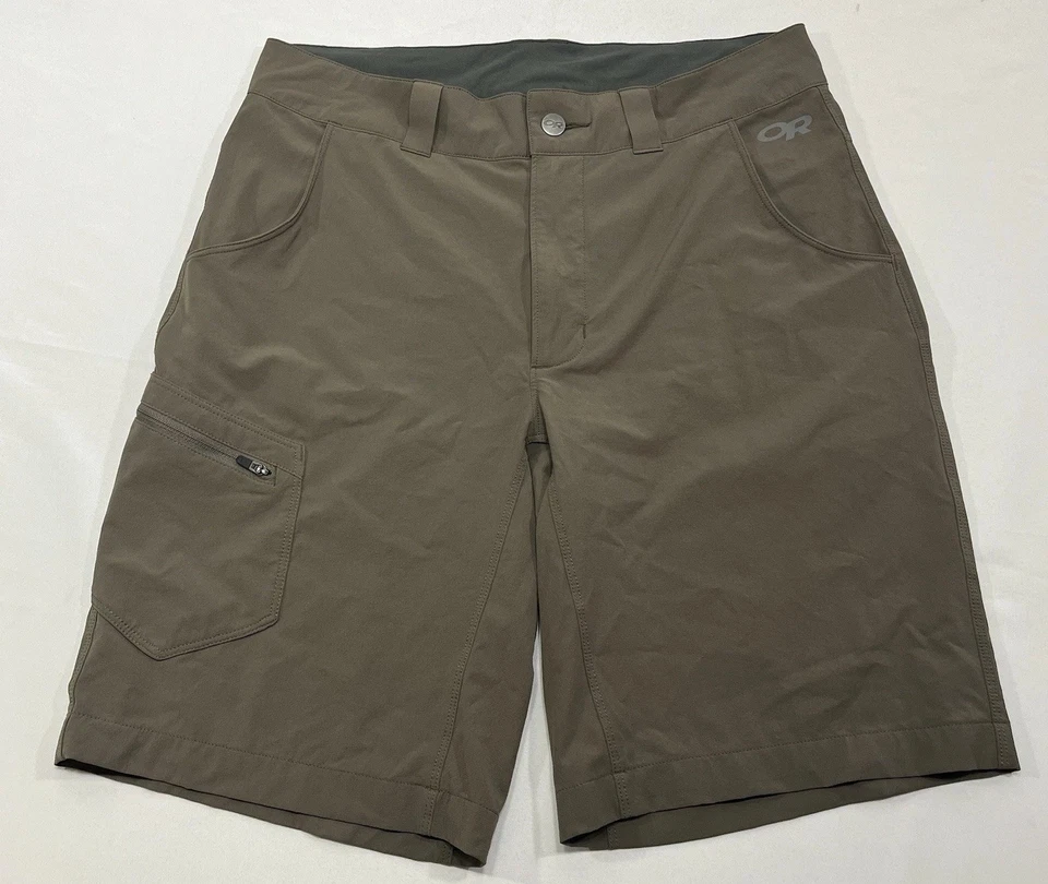 Outdoor Research Ferrosi Shorts Cargo Stretch 31x10 Mens Brown Hiking Outdoors - Image 1 of 4
