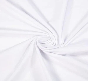 1 3/4 Yard Solid White Jersey Knit 100% Cotton Fabric 58" Wide Lot - Picture 1 of 1