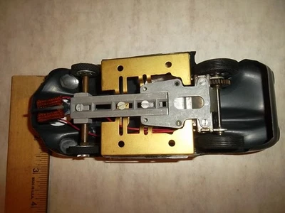 Lancer Lister Jag, cuadro dinámico, sartenes de latón Buzco, motor Strombecker "Scuttler" Foto 1 de 4