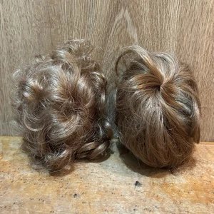 Lot Of 2 Doll wigs by Global Dolls size 11-12 Light Brown & Strawberry Blonde - Photo 1/6