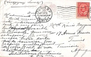 ac6655 - CANADÁ - HISTORIA POSTAL - POSTAL a TÚNEZ Túnez 1910 - Imagen 1 de 1