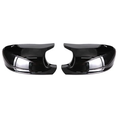 Tapa de cubierta de espejo retrovisor lateral negro brillante 2 piezas apta para BMW X1 E84 X3 F25 2010-2013 Foto 1 de 4