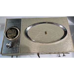 As-Is Vintage ZENITH Model J512 Desk Table AM Tube Radio J512W Receiver *READ* - Picture 1 of 3