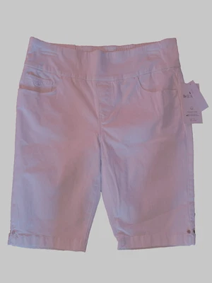 Gloria Vanderbilt Бермуды шорты женщин 4P белый Аманда все вокруг похудения новый с Ярлыками - Изображение 1 из 4