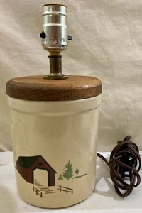 Lámpara de vaso de cerámica RRP puente cubierto tarro alto de 1 cuarto - Imagen 1 de 5