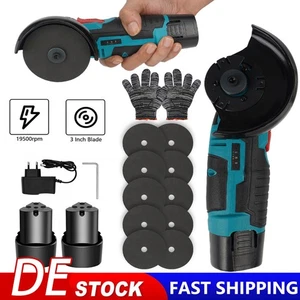 19500rpm Akku Flex Winkelschleifer Mini Trennschleifer Schleifmaschine 12V DHL - Bild 1 von 23