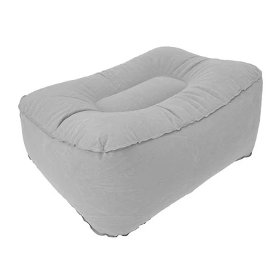 Reposapiés inflable para viajes aéreos multifuncional PVC flocado reposapiés almohada Foto 1 de 4