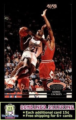 1992-93 Stadium Club #37 Ledell Eackles Washington Bullets - Image 1 of 2