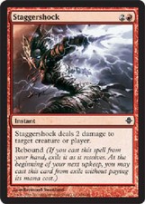 STAGGERSHOCK X4 4 4X Rise of the Eldrazi MTG Magic the Gathering Cards DJMagic