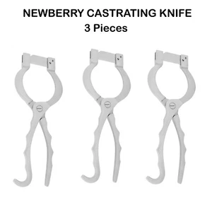 3 Newberry Kastriermesser Kastrat Rinder Bullen Kastration Vieh Tier - Bild 1 von 7