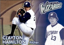2005 Fort Wayne Wizards Grandstand #9 Clayton Hamilton Beaver Falls Pennsylvania