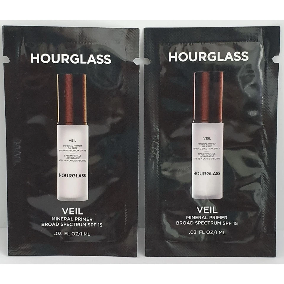2 x hourglass veil mineral primer 1ml trials spf 15 x 2  - Image 1 of 1