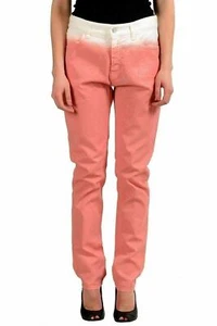 Maison Margiela MM6 Multi-Color Covered Woman's Straight Leg Jeans US M IT 42 - Picture 1 of 4
