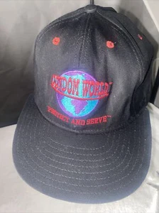 Vintage Kondom World Protect And Serve schwarz SnapBack Boston selten - Bild 1 von 4
