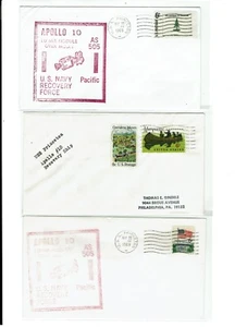 Apollo 10 Space May 1969 PRIMARY Recovery Vessel USS PRINCETON 5 Covers !! - Picture 1 of 2
