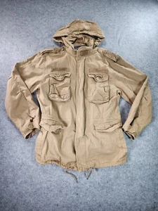 Brandit M65 Giant Field Jacket Mens XL Army Beige Cargo Hooded - Picture 1 of 14