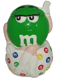 Tarro de galletas M&M's M&M Green Gal I derrit for No One Candy 2001 Benjamin Medwin - Imagen 1 de 7