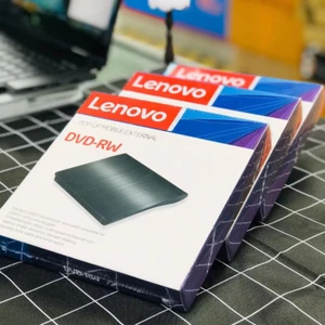 Lenovo External CD/DVD Drive USB-C+USB3.0 2 in 1 Optical Burner For Apple Mac&Pc - Picture 1 of 10