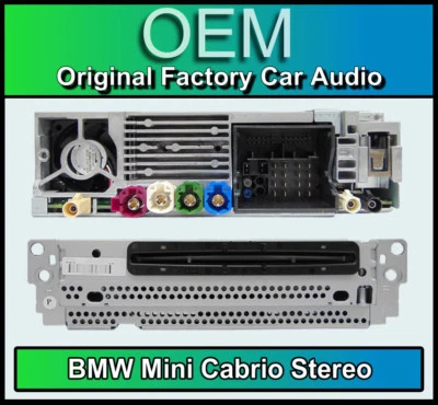 BMW Mini Cabrio Sat Nav stereo, F57 CD player, satellite navigation, DAB radio - Image 1 of 4