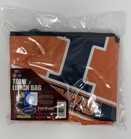 University of Illinois Team Lunch Bag - New - Free Shipping Cover