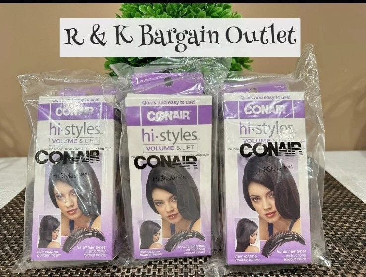 Conair HI STYLES VOLUME & LIFT Hair Style Volume Builder Bump It ~ 3 件 — 第 1/1 张图片