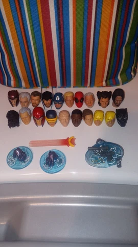 Mezco One:12 Heads Headsculpts Lot DC Marvel Legends X Men Wolverine Deadpool Cover