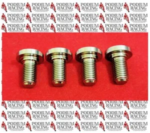 DUCATI MULTISTRADA 1200 SILVER TITANIUM REAR DISK BRAKE BOLTS 4 PCS 77918261AA - Picture 1 of 1