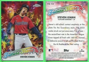 2023 Topps Chrome - Future Stars - #FS-14 Steven Kwan - Cleveland Guardians (b) - Bild 1 von 1