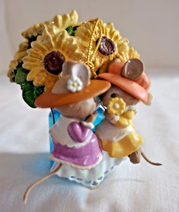 Vintage Enesco Schatzkammer Weihnachtsschmuck "Freundschaften blühen durch alle Jahreszeiten" #6 - Bild 1 von 13