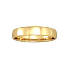 9ct Gold Jewelco London 4mm Bombe Court Wedding Band Commitment Ring